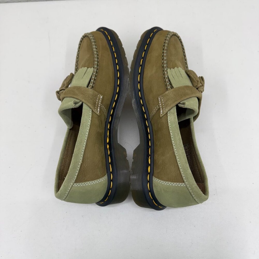Dr Martens Adrian Green Slip On Tassel Loafers Shoes Mens size 9 Womens 10 - Picture 5 of 8